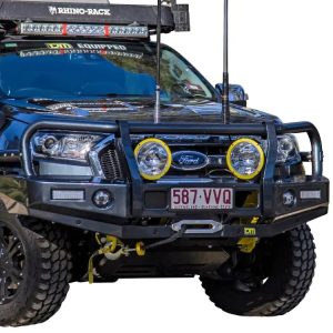 TJM OUTBACK T13 BULL BAR BLACK STEEL