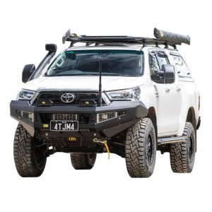 TJM venturer bull bar black steel