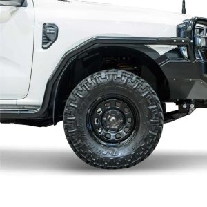 TJM SIDE BAR MODULAR STEEL SAT BLACK 63MM
